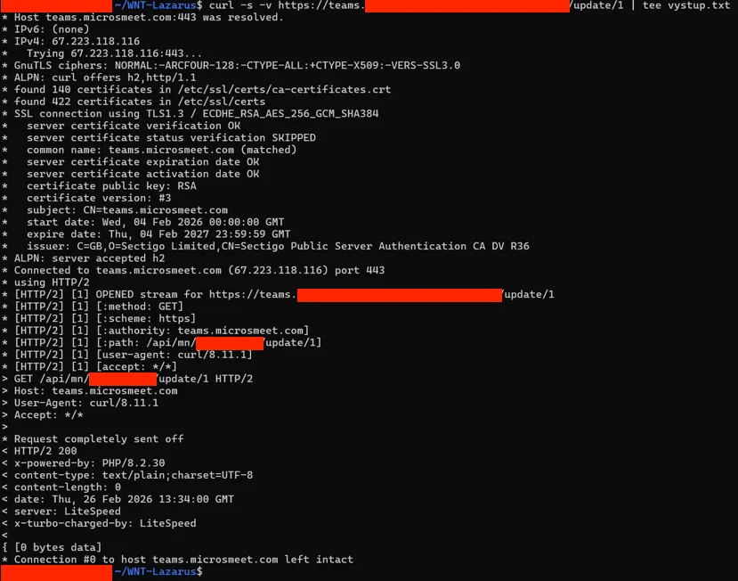 An IP address in Dubai, United Arab Emirates, was used to conceal the attack’s true country of origin